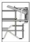 WHIRLPOOL WFE 2B19 X UK N - FOLDABLE FLAPS WITH ADJUSTABLE POSITION - 2