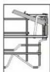 WHIRLPOOL WFE 2B19 X UK N - VOLETS PLIABLES AVEC POSITIONS AJUSTABLES - 1