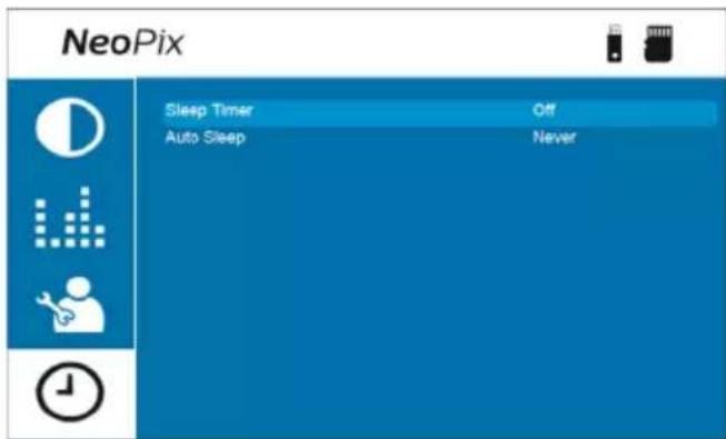 PHILIPS NeoPix Ultra One+ - Configuration du minuteur de veille automatique - 1