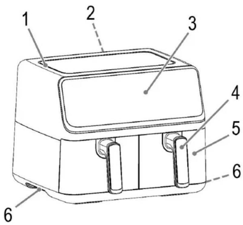 PROFICOOK PC-FR 1287 H - Übersicht der Bedienelemente - 1