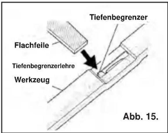 MURRAY IQ18PSHK - Wartung der Tiefenbegrenzer - 1