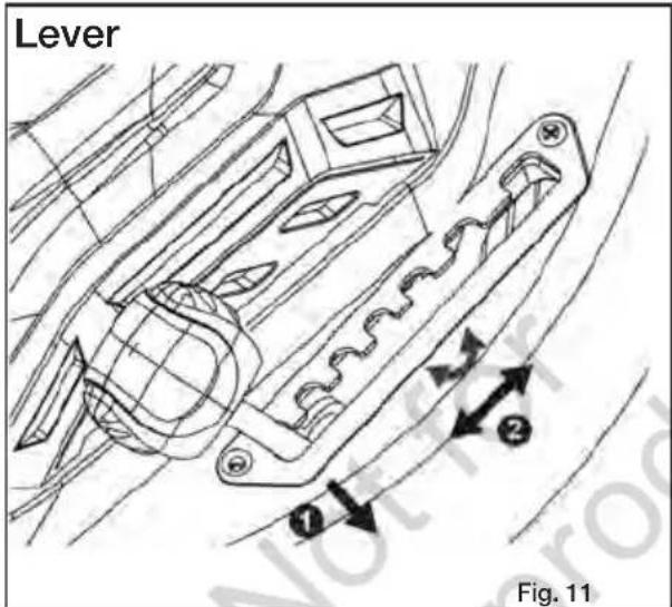 MURRAY EC320 - To adjust the blade height: - 1