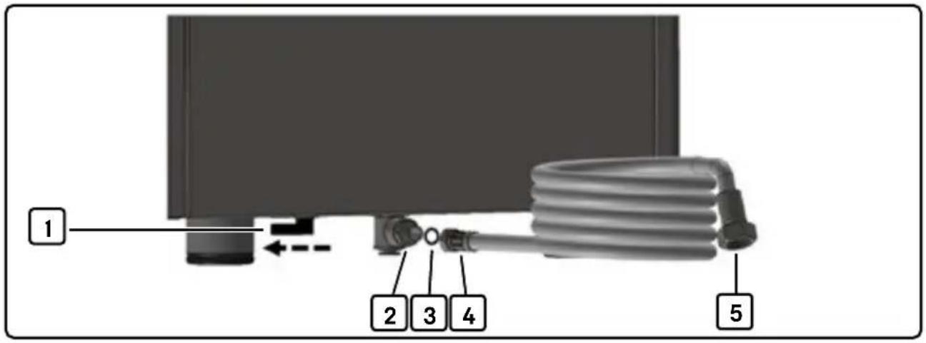 Profitec DRIVE - Connecting the machine to the water supply - 1