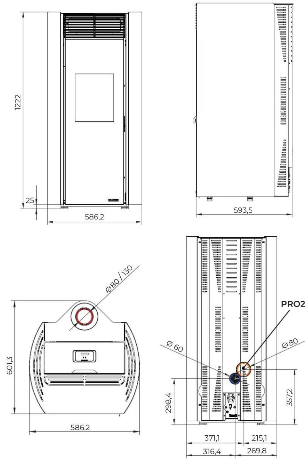 Palazzetti Ecofire Clelia TC - Modelle CLELIA US - CLELIA TC US - 1