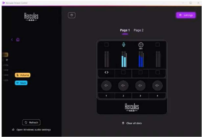 HERCULES STREAM 100 - Apps (Uygulamalar) menüsü, kullanıcıının - 1