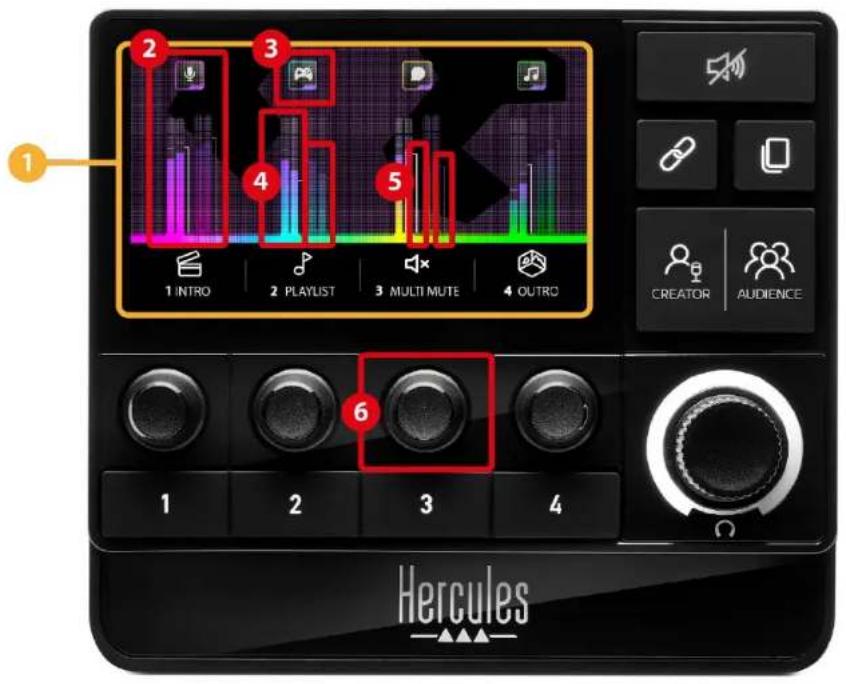 HERCULES STREAM 200 XLR - Controllo delle tracce - 1