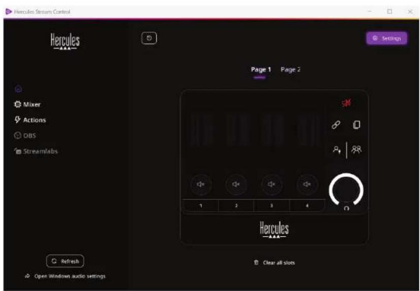 HERCULES STREAM 200 XLR - 下載 Hercules Stream Control - 1
