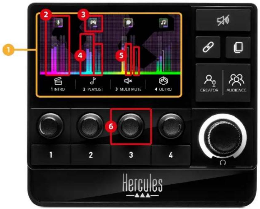 HERCULES STREAM 200 XLR - トラックを制御する - 1