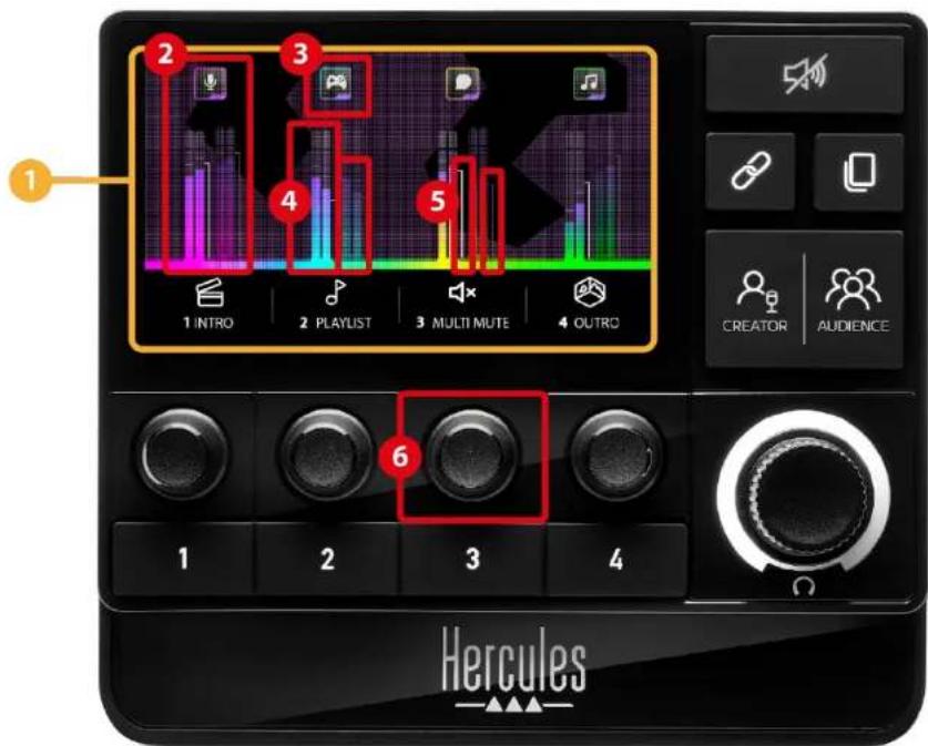 HERCULES STREAM 200 XLR - Ovládanie skladieb - 1