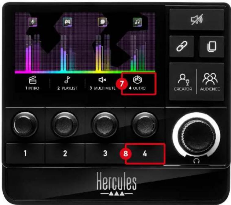 HERCULES STREAM 200 XLR - Ovládání akcí - 1