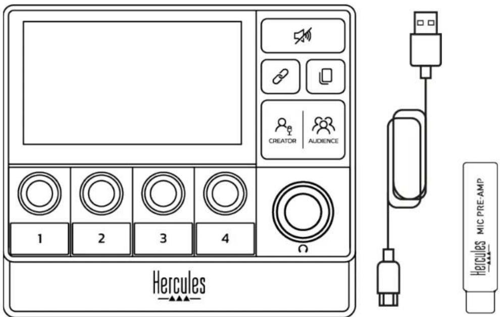 HERCULES STREAM 200 XLR - Zawartość opakowania - 1