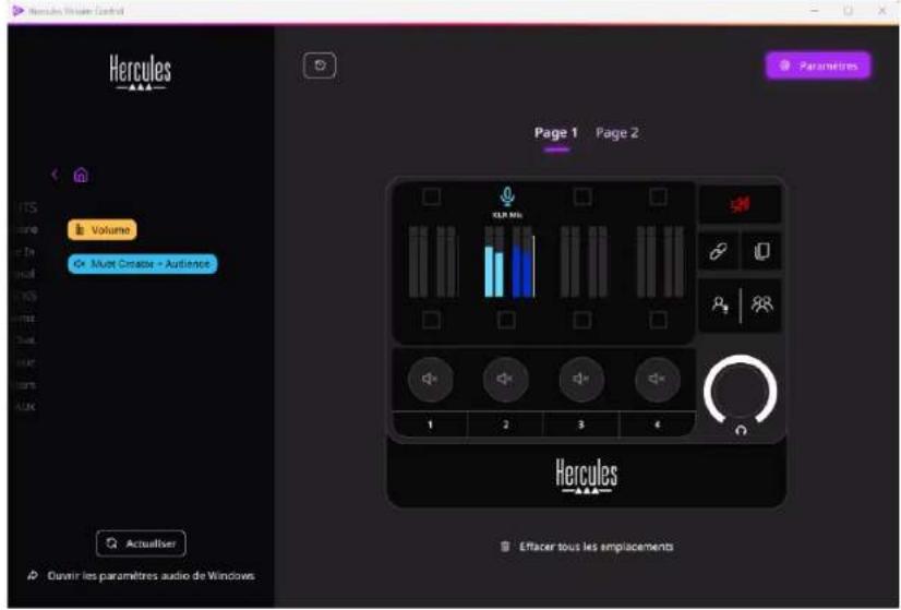 Hercules Volume Mute Creator - Audience Actualiser Ouvir les paramètres audio de Windows Page 1 Page 2 Ettacer tous les emplacements
