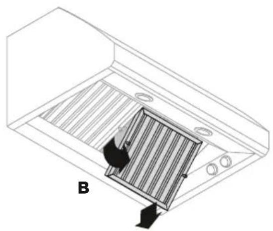 Fisher & Paykel HCB48-12N - To remove the filters: - 2