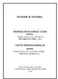 Fisher & Paykel HCB48-12N - MISE EN GARDE! - 2