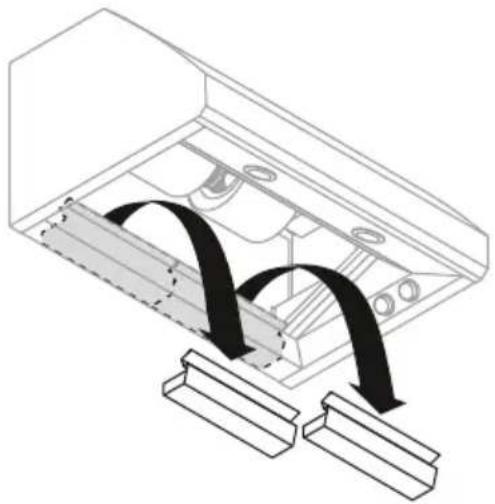 Fisher & Paykel HCB48-12N - Pour retirer les plateaux à graisse : - 1