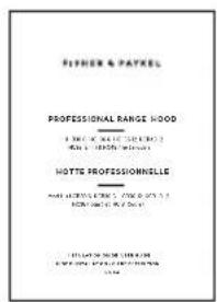 Fisher & Paykel HCB30-6N - WARNING! - 2