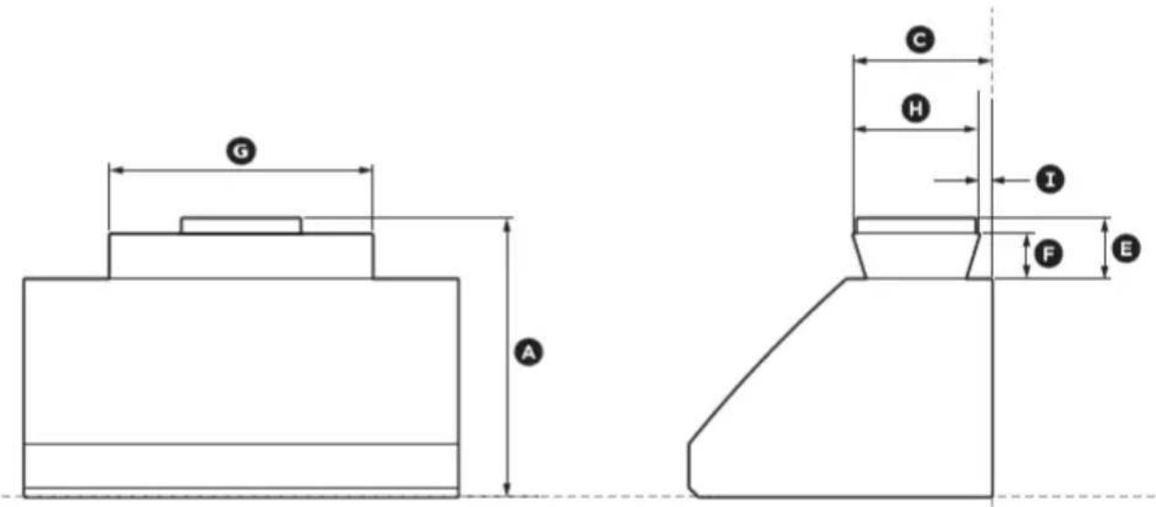 Fisher & Paykel HCB30-6N - Product dimensions - 2