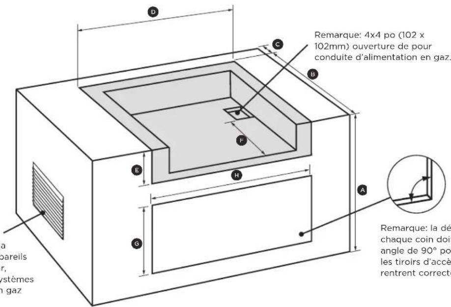 Fisher & Paykel BH1-36R-N - Détails d'une construction intégrée - 1