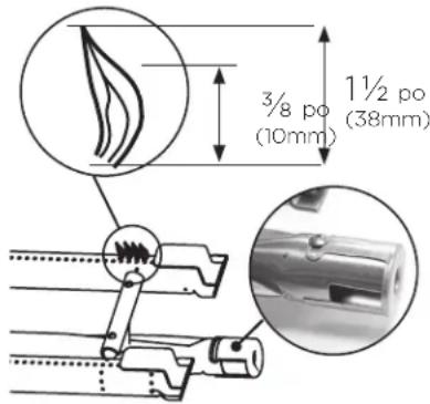 Fisher & Paykel BH1-48R-L - Réglage d'air du brûleur du gril - 1