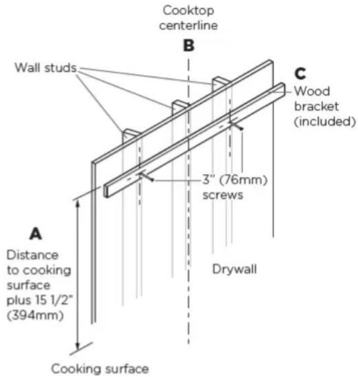 Fisher & Paykel HCB36-6N - Wall mounting installation - 1