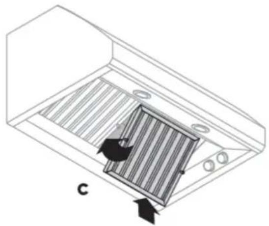 Fisher & Paykel HCB36-6N - Pour retirer les filtres : - 3