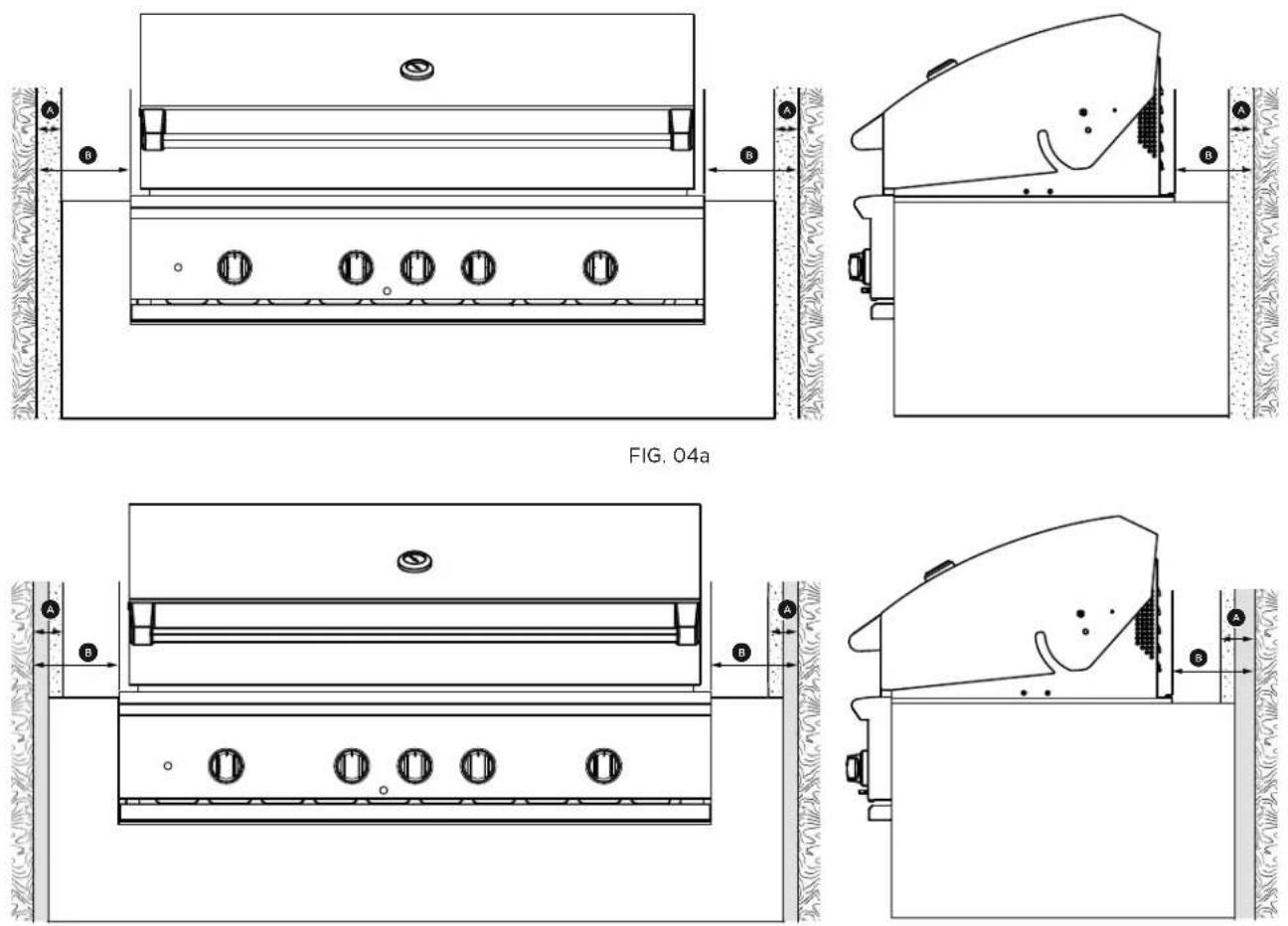 Fisher & Paykel BE1-36RC-N - Dégagements à la construction combustible protégée\*\*\* - 1