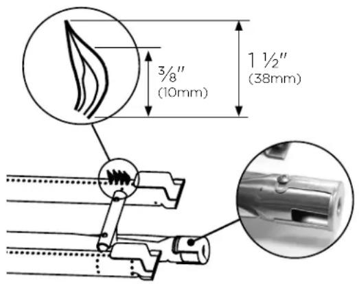 Fisher & Paykel BE1-36RC-N - Grill burner air adjustment - 1