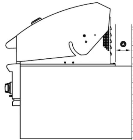 Fisher & Paykel BE1-48RC-L - Clearances to non-combustible construction\* - 2