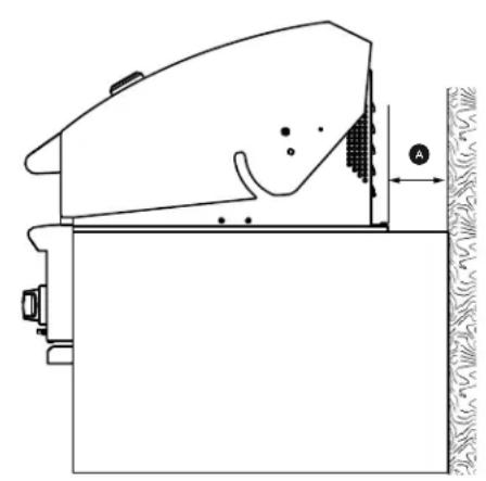 Fisher & Paykel BE1-48RC-L - Clearances to combustible construction\*\* - 2