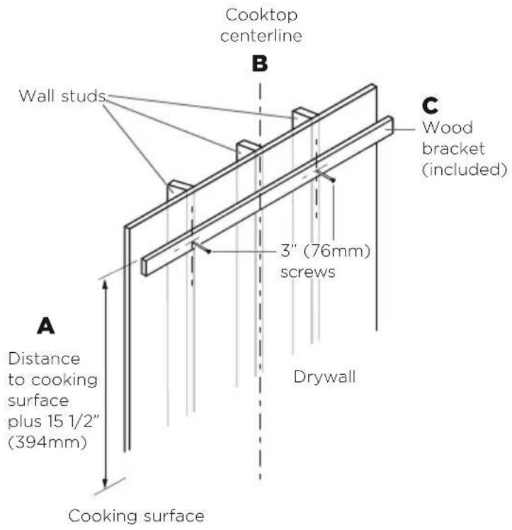 Fisher & Paykel HCB36-12N - Wall mounting installation - 1