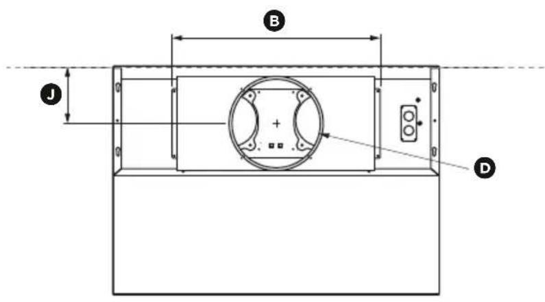 Fisher & Paykel HCB36-12N - Product dimensions - 1