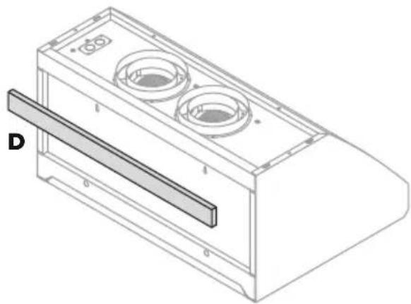 Fisher & Paykel HCB36-12N - Installation avec montage au mur - 2