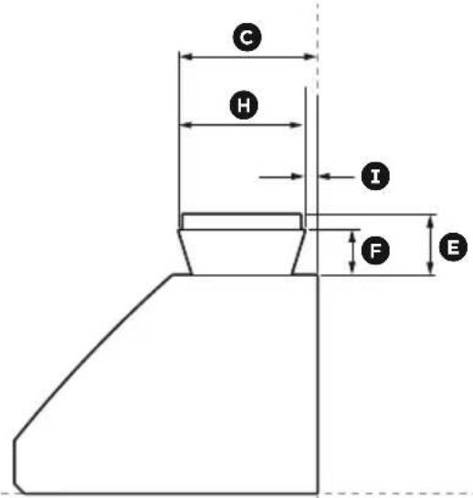 Fisher & Paykel HCB36-12N - Dimensions du produit - 3