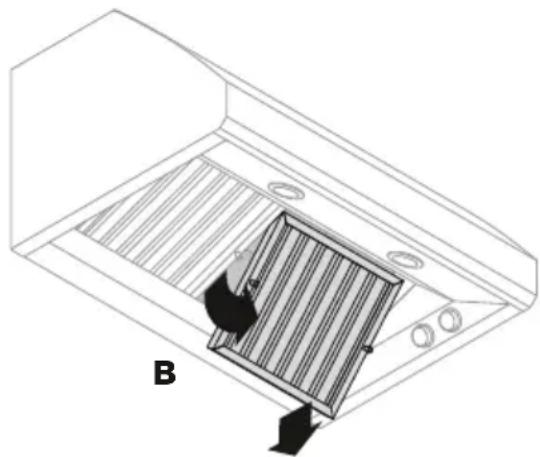 Fisher & Paykel HCB36-12N - To remove the filters: - 2