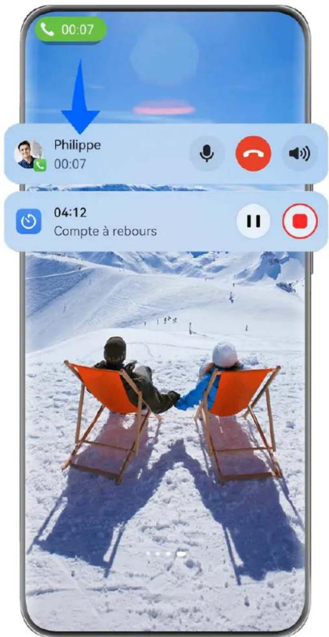 HUAWEI Nova 12i - Affichage des informations de service en temps réel - 1