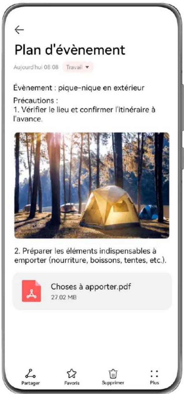 HUAWEI Nova 12i - Créer et modifier une note - 1