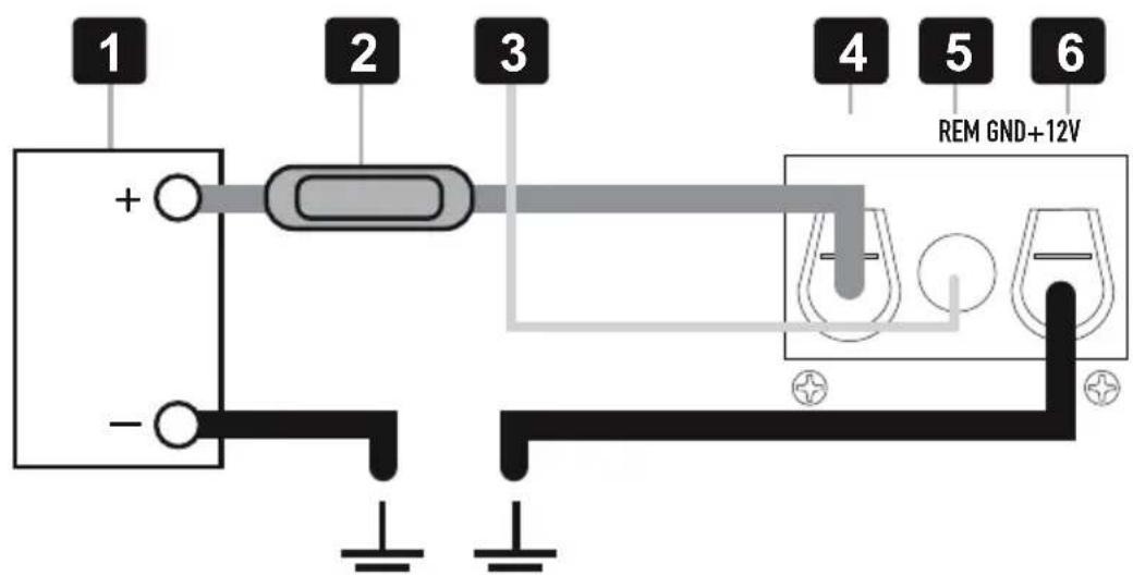 ESX SUB-D300 - STROMVERSORGUNG UND EINSCHALTLEITUNG - 1