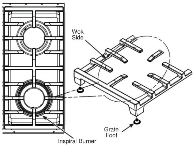 Café CGU486P3TD1 - BURNER GRATES - 1