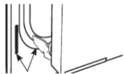 Café CTD90DP4NW2 - Pour retirer la porte : - 2