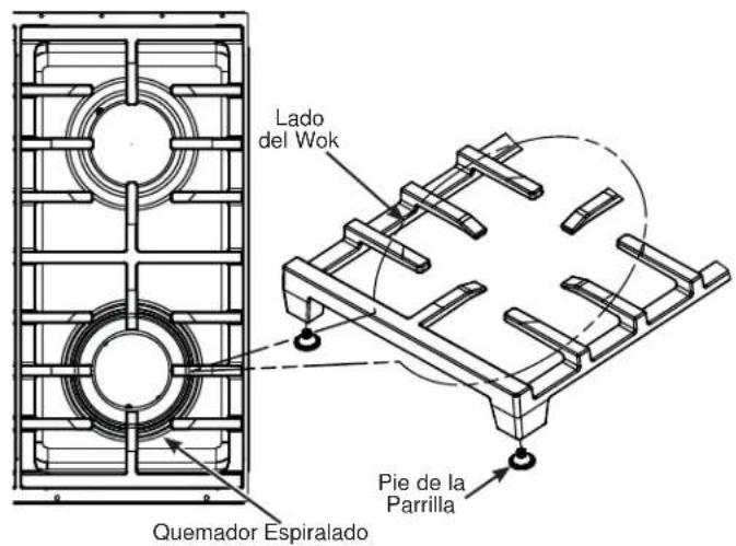 Café CGU486P4TW2 - REJILLAS DEL QUEMADOR - 1