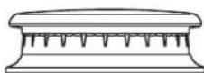 Café CGU486P4TW2 - To replace the burner parts for Inspiral Burner: - 1