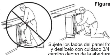 Café CDT875M5NS5 - PASO 8 DESLICE EL LAVAVAJILLAS TRES CUARTOS DEL RECORRIDO DENTRO DEL GABINETE - 1