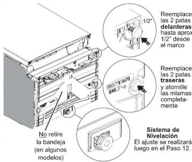 Café CDT875M5NS5 - PASO 3 RETIRE LA BASE DE MADERA, INSTALE LAS PATAS NIVELADORAS (CONTINUADO) - 1