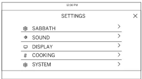 Café CTS90DP3ND1 - Settings (Configuraciones) - 2
