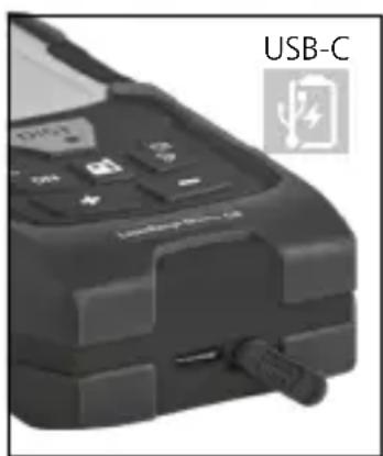 Laserliner LaserRange-Master Gi8 Pro - Utilização do acumulador de iões de lítio - 1