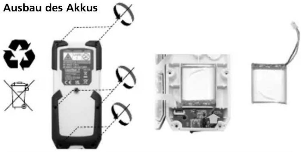 Laserliner LaserRange-Master Gi8 Pro - Handhabung Lithium-Ionen Akku - 2