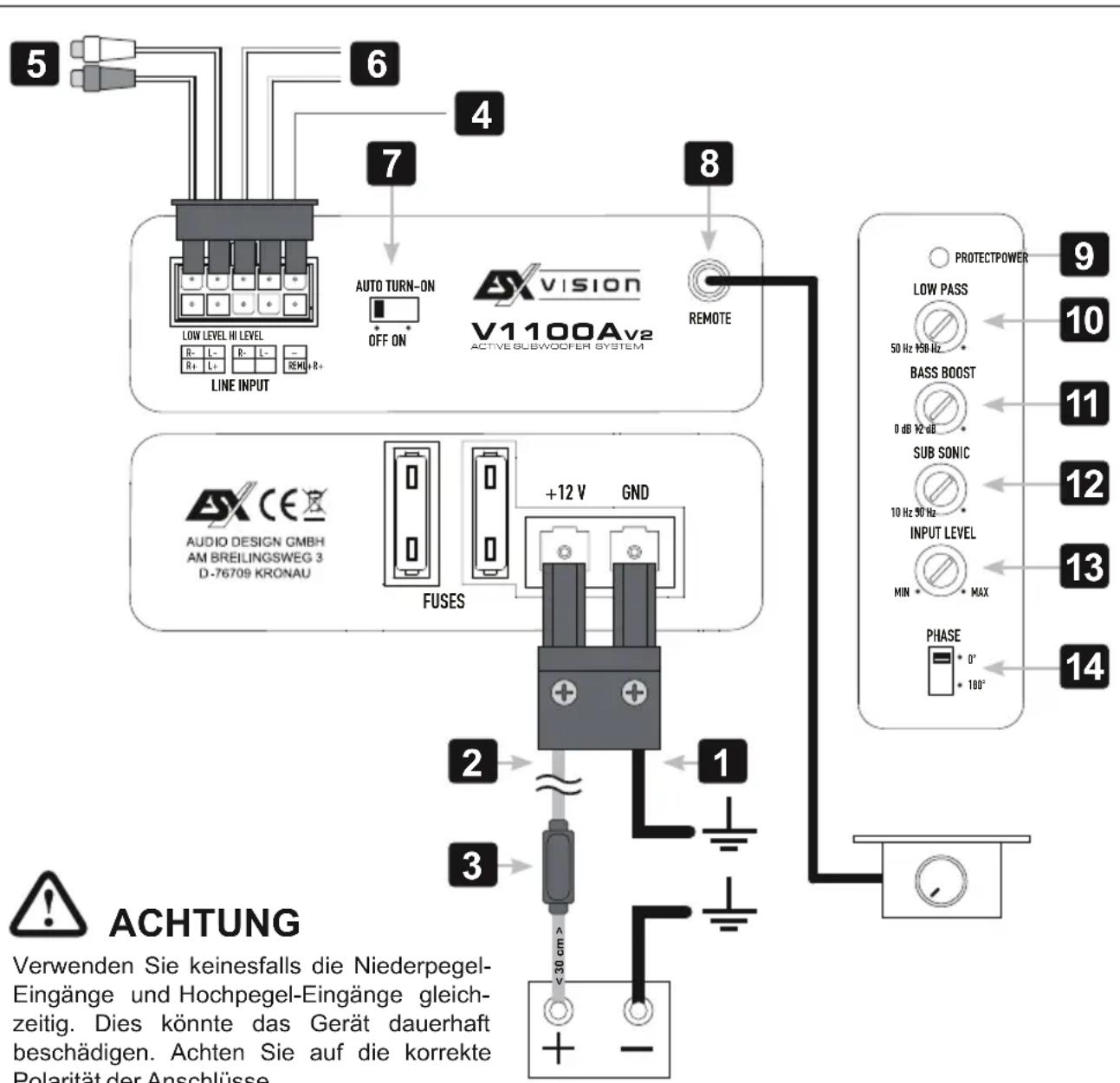 ESX Vision V1100A V2 - STROMVERSORGUNG UND EINSCHALTLEITUNG - 1