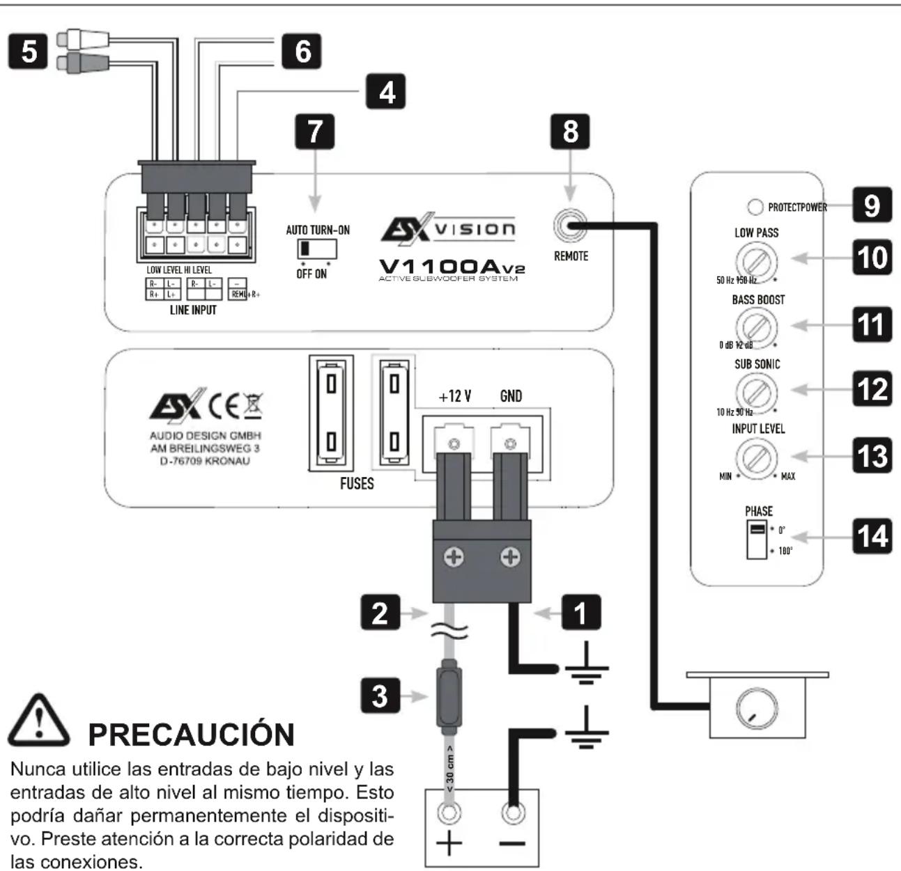 ESX Vision V1100A V2 - ALIMENTACIÓN ELÉCTRICA Y ENCENDIDO-CONEXIÓN - 1