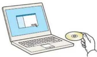 OLIVETTI PGL2745 - Insérer le DVD. - 1