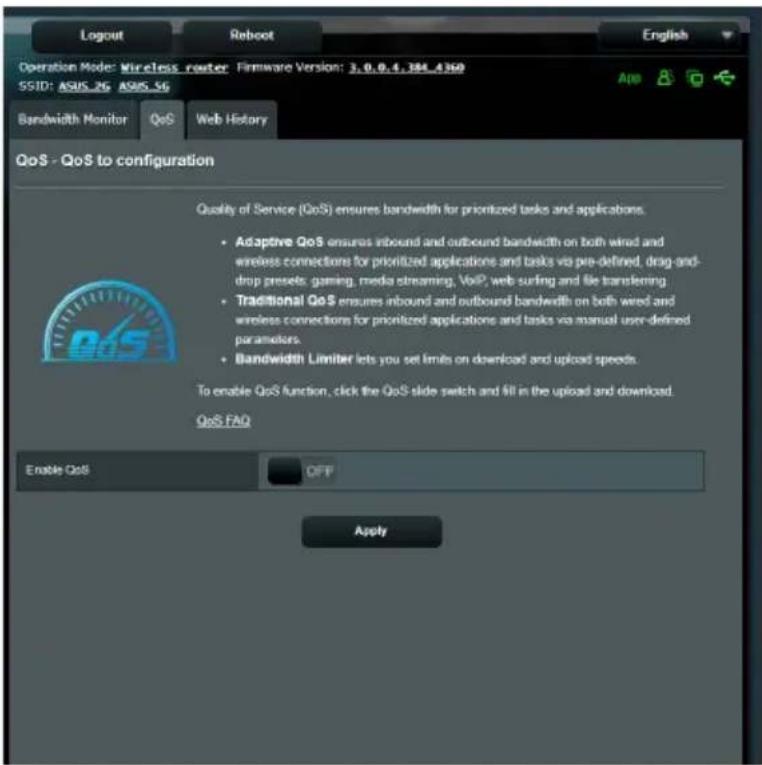 ASUS RT-BE58U - Gérer le service QoS (Qualité de service) - 1